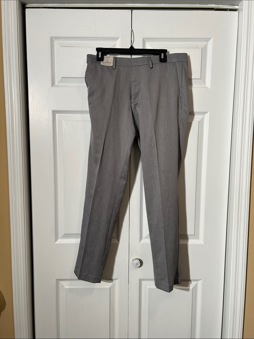 NWT Kenneth Cole Reaction Gray Dress Pants Flex Waistband size 32X30 Stretch